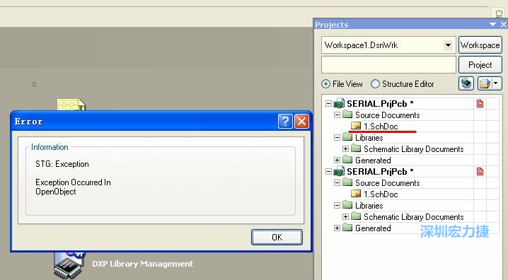 點(diǎn)擊“打開”。打開過程中出現(xiàn)了一個(gè)錯(cuò)誤，但文件轉(zhuǎn)換還是成功了。點(diǎn)擊 OK 關(guān)閉錯(cuò)誤窗口。